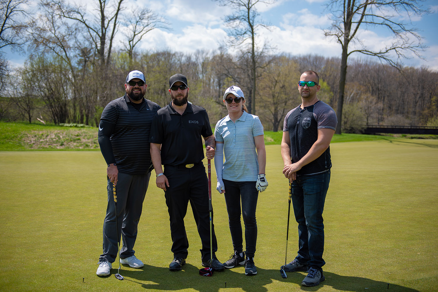 Veterans from Wounded Warrior Project participate in BBCF's annual golf tournament